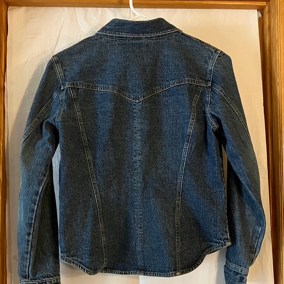 Arizona Jean Co. Junior Ladie Sz L Long Sleeve Denim Jacket w/Metal Snap Closure - Picture 7 of 10